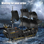921 pièces de blocs de construction jouet modèle de navire pirate puzzle 3D bateau à voile jouets éducatifs compatibles avec d'autres ensembles de briques cadeaux de Noël et d'anniversaire