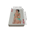 Jeu de 54 cartes à jouer sexy bikini - Idéal pour cadeaux entre amis, jeux de société, Texas Hold'em - Valeur collection et loisir - Emballage extérieur aléatoire, motifs variés