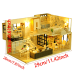 Kit de Construction Modèle Maison à Assembler DIY - Puzzle en Bois Tridimensionnel, Maison de Poupée Miniature Fait Main pour Adolescents, Décoration d'Intérieur Chambre, Cadeau d'Anniversaire, Noël, Halloween, Pâques et Saint-Valentin