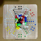 Jeu de Ludo & Échecs Volants Portable JACKAROO - Tapis de Souris pour 6 Joueurs, Pas d'Électricité Nécessaire, Idéal pour le Loisir Familial & les Fêtes, 14 Ans et Plus