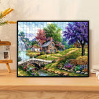 1000 pièces Puzzle avec des scènes artistiques, Décoration murale artistique pour les passionnés de bricolage, Parfait pour décorer les salons et les bureaux, Et un excellent cadeau pour Noël, Nouvel An et Pâques.