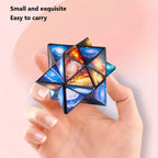 Cube Étoile Infini : Cadeau de Ramadan et Pâques, Jouet de Logique Spatiale 2-en-1 Fidget & Galaxie en 3D, Jeu d'Apprentissage STEM, Anti-Stress Fidget, Idée de Cadeau pour les Vacances, Casse-tête 3D & Fidget, Défi Cérébral, Cadeau pour Enfants & Adultes
