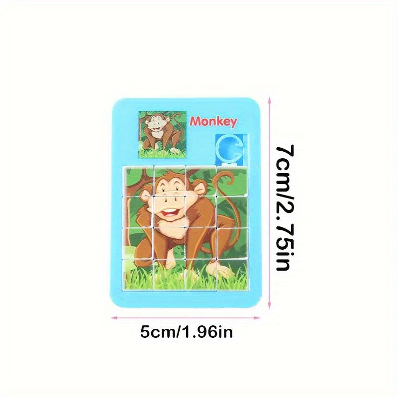 20 Puzzles Éducatifs en Plastique - Animaux Mignons et Cartoon - Cadeaux d'Anniversaire, Récompenses de Classe, Fêtes et Carnavals