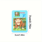 20 Puzzles Éducatifs en Plastique - Animaux Mignons et Cartoon - Cadeaux d'Anniversaire, Récompenses de Classe, Fêtes et Carnavals