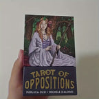 Tarot des Oppositions, jeu de cartes de fortune de taille standard à 78 cartes, jeu de société de divination pour Halloween, Thanksgiving, cadeau de Noël