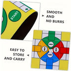 Version simplifiée du jeu d'échecs volant pour quatre joueurs avec 16 pièces + tapis de jeu + dés, un design polyvalent et léger pour le divertissement à tout moment et n'importe où