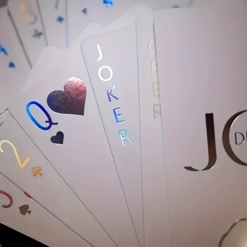 Jeu de Cartes Lumineux pour Soirées et Cadeaux - Carton Résistant, Idéal pour Noël et Fêtes
