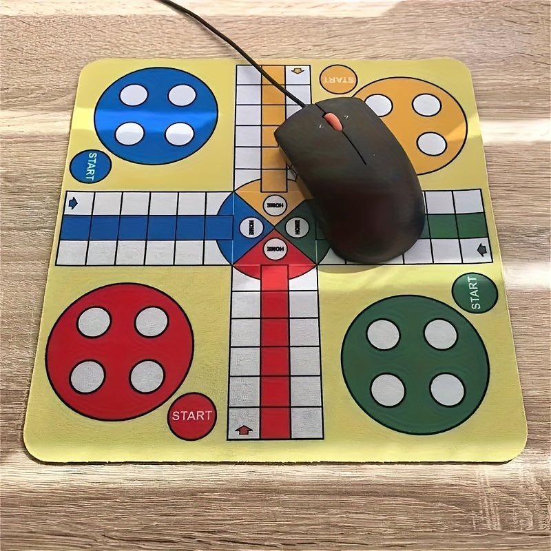 Une version simplifiée de l'échecs volants à quatre personnes avec 16 pièces d'échecs + tapis d'échecs + dés, un design polyvalent et léger pour le divertissement à tout moment et n'importe où.