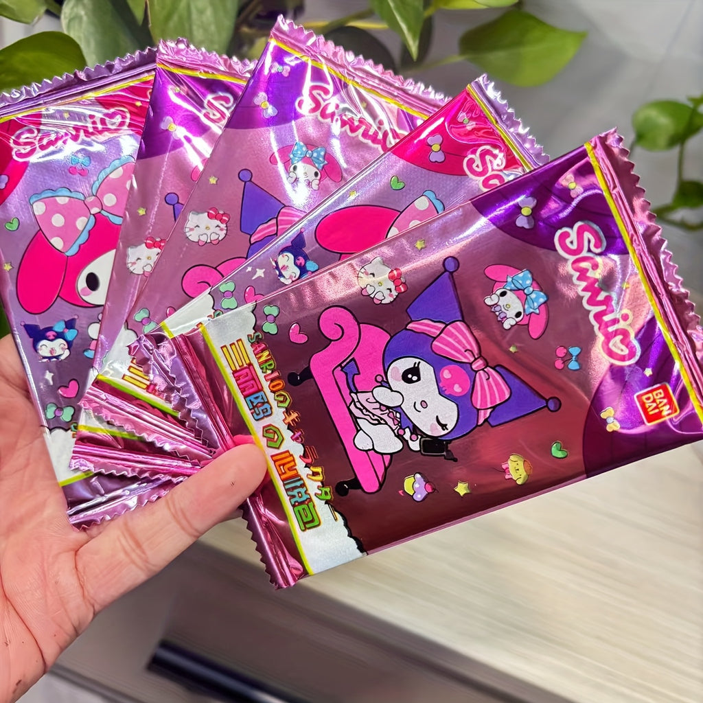 Sanrio 32-Pack Collectible Trading Cards Set, Featuring Hello Kitty, for My Melody, for Pompompurin, Vibrant & Glossy, Perfect for Collectors & Fans, Major Material: Paper