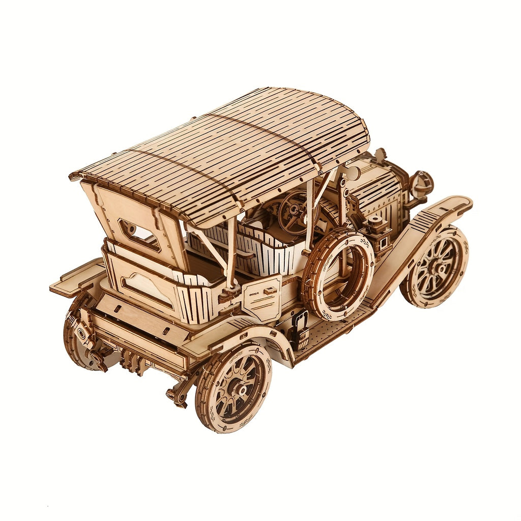 Kit de voiture et camion en bois pour puzzle stéréo 3D - Puzzle en bois 3D pour adultes à construire - Kit de modèle mécanique en bois pour adultes