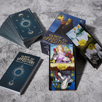Tarot des Oppositions, jeu de cartes de fortune de taille standard à 78 cartes, jeu de société de divination pour Halloween, Thanksgiving, cadeau de Noël