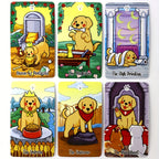 Jeux de société, cartes de tarot Labradorables avec un design de chien mignon, un jeu de 78 cartes Oracle Visions Divination Edition, jeux de société, cadeaux de Noël, cadeaux de nouvel an, jouets.