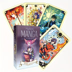 Cartes de tarot manga mystique, cartes de tarot, jeu de tarot, jouet révélateur de fortune, cadeau de jeu