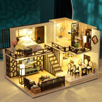 Yaxinju Puzzle de Construction de Modèle Micro en 3D, Jouet de Petite Chambre Cabane à Faire Soi-même, Artisanat en Bois, Saint-Valentin, Action de Grâce, Halloween, Noël, Cadeau d'Anniversaire, Idéal pour Noël, Parfait pour l'Action de Grâce