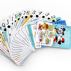 54 pièces de jeu de poker Mickey et amis, matériau papier, basé sur le poker de table Lucky, avec boîte de conteneur, adapté aux réunions familiales, fêtes et célébrations de vacances - Idéal pour Noël, Halloween, Pâques, cadeau de Nouvel An