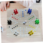 Jeu de Ludo & Échecs Volants Portable JACKAROO - Tapis de Souris pour 6 Joueurs, Pas d'Électricité Nécessaire, Idéal pour le Loisir Familial & les Fêtes, 14 Ans et Plus