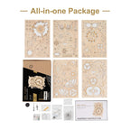 Puzzle en bois 3D - Kit de construction de modèle mécanique pour adultes - Puzzle horloge 161 pièces - Cadeau créatif pour la décoration de la maison - Parfait pour les puzzles à la maison, l'affichage au bureau et votre salon