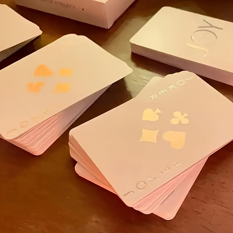 Jeu de Cartes Lumineux pour Soirées et Cadeaux - Carton Résistant, Idéal pour Noël et Fêtes