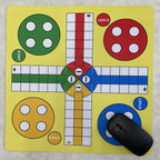 Tapis d'échecs volant : Jeu d'échecs Ludo de 13,78 pouces, plateau d'échecs en caoutchouc, convient aux 14 ans et plus