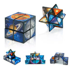 Cube Étoile Infini : Cadeau de Ramadan et Pâques, Jouet de Logique Spatiale 2-en-1 Fidget & Galaxie en 3D, Jeu d'Apprentissage STEM, Anti-Stress Fidget, Idée de Cadeau pour les Vacances, Casse-tête 3D & Fidget, Défi Cérébral, Cadeau pour Enfants & Adultes