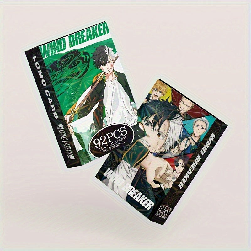 Ensemble de 92 Cartes de Jeu Anime, Cartes Postales Lomo Recto-Verso, Marque-pages Collectibles Multicolores, Design de Personnages de Dessins Animés et Anime pour Amateurs de Jeux et d'Anime