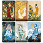 Tarot AURA Édition Nacrée, 78 Cartes Taille Standard, Papier de Couleurs Mélangées, Jeu de Cartes de Divination pour Fête, Halloween, Noël, Cadeau de Thanksgiving