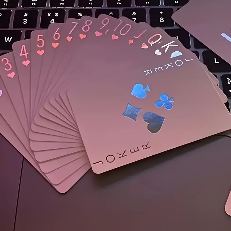 Jeu de Cartes Lumineux pour Soirées et Cadeaux - Carton Résistant, Idéal pour Noël et Fêtes