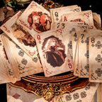 55pcs\u002Fboîte Cartes de Poker Exquises Style Magique Rétro Sombre Mystérieux, Jeu de Cartes Multijoueur, Relaxation, Divertissement, Utilisation de Fête, Décoration de Scrapbook