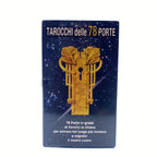 Les cartes du Tarot des 78 portes révèlent le destin lors d'une soirée en famille autour d'une table de divination, pour des jeux de société et de divertissement.