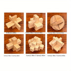 Une phrase avec 6 composants : Château Kongming, Château Luban, un ensemble complet avec un kit de solution intellectuelle, cadeau de puzzle en bois.