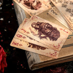 55pcs\u002Fboîte Cartes de Poker Exquises Style Magique Rétro Sombre Mystérieux, Jeu de Cartes Multijoueur, Relaxation, Divertissement, Utilisation de Fête, Décoration de Scrapbook