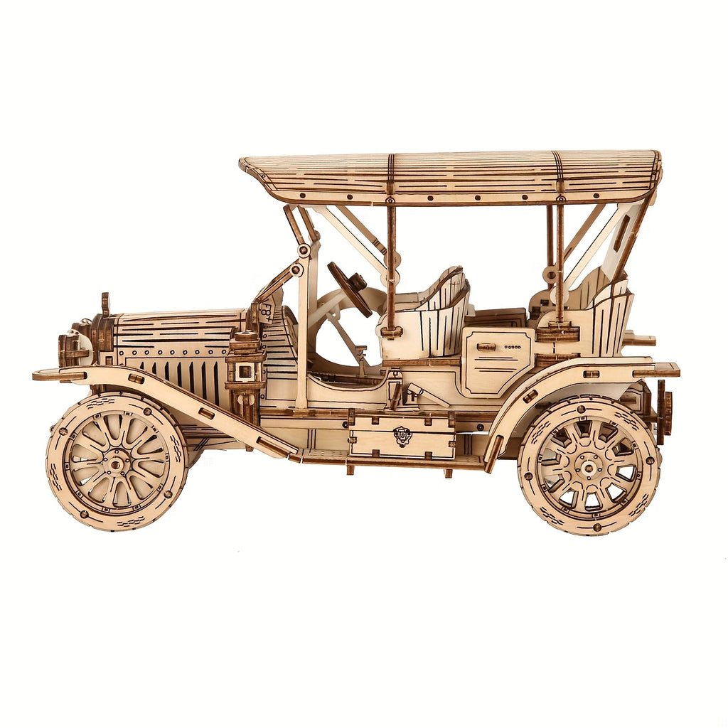 Kit de voiture et camion en bois pour puzzle stéréo 3D - Puzzle en bois 3D pour adultes à construire - Kit de modèle mécanique en bois pour adultes