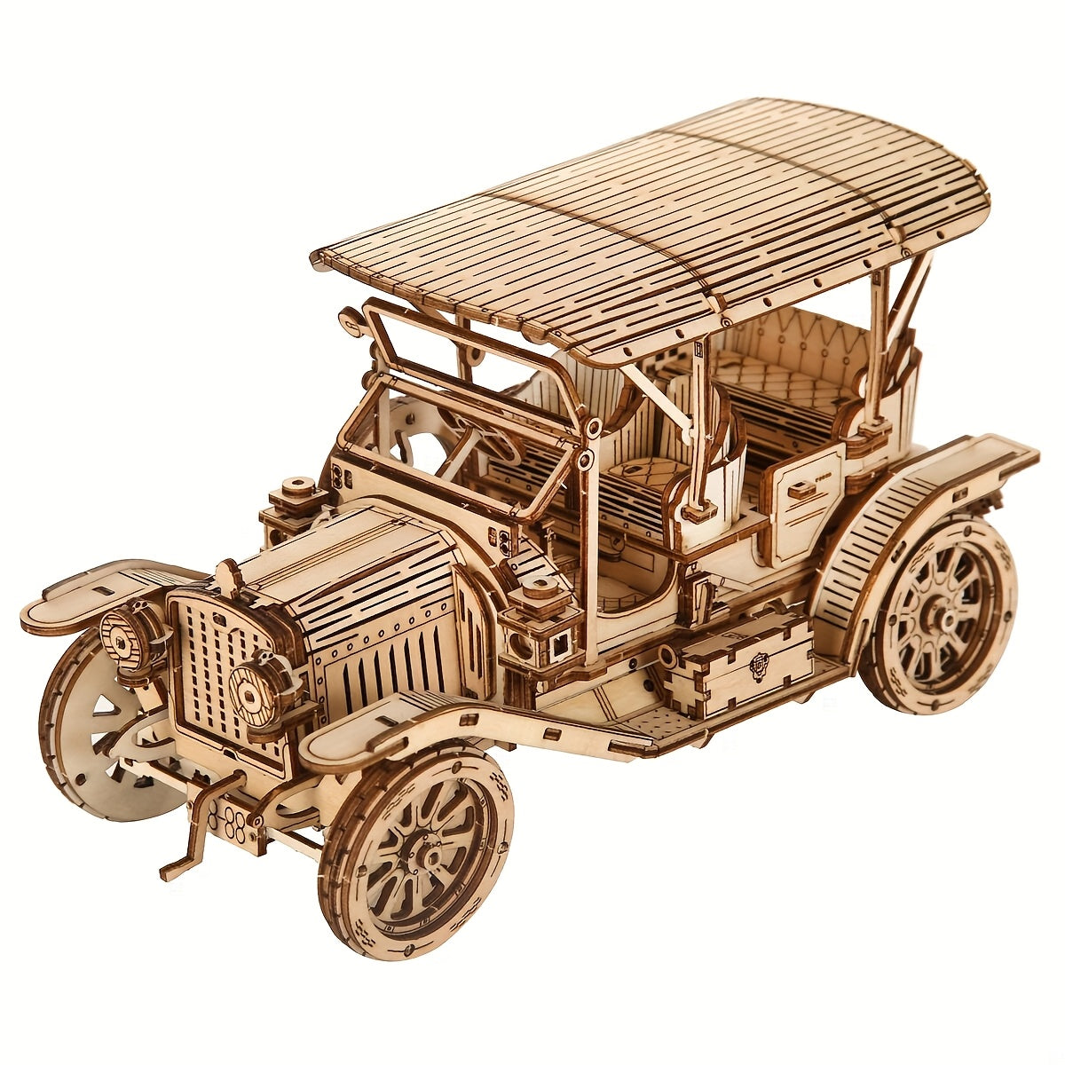 Kit de voiture et camion en bois pour puzzle stéréo 3D - Puzzle en bois 3D pour adultes à construire - Kit de modèle mécanique en bois pour adultes