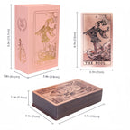 Cartes de Tarot Dorées Rose de Luxe, Jeu de 78 pièces avec Guide - Matériau PET Étanche et Résistant aux Rides, Taille Standard (4.72x2.76 pouces) - Parfait pour Débutants et Experts, Feuille Dorée, Jeu de Cartes de Tarot