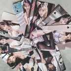 Jeu de cartes de beauté asiatique, 54 scènes uniques et aléatoires, deck de maillot de bain, jeu de cartes collectible, idéal pour les accessoires de file d'attente de fête et les jeux de table, matériau en carton