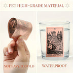 Cartes de Tarot Dorées Rose de Luxe, Jeu de 78 pièces avec Guide - Matériau PET Étanche et Résistant aux Rides, Taille Standard (4.72x2.76 pouces) - Parfait pour Débutants et Experts, Feuille Dorée, Jeu de Cartes de Tarot