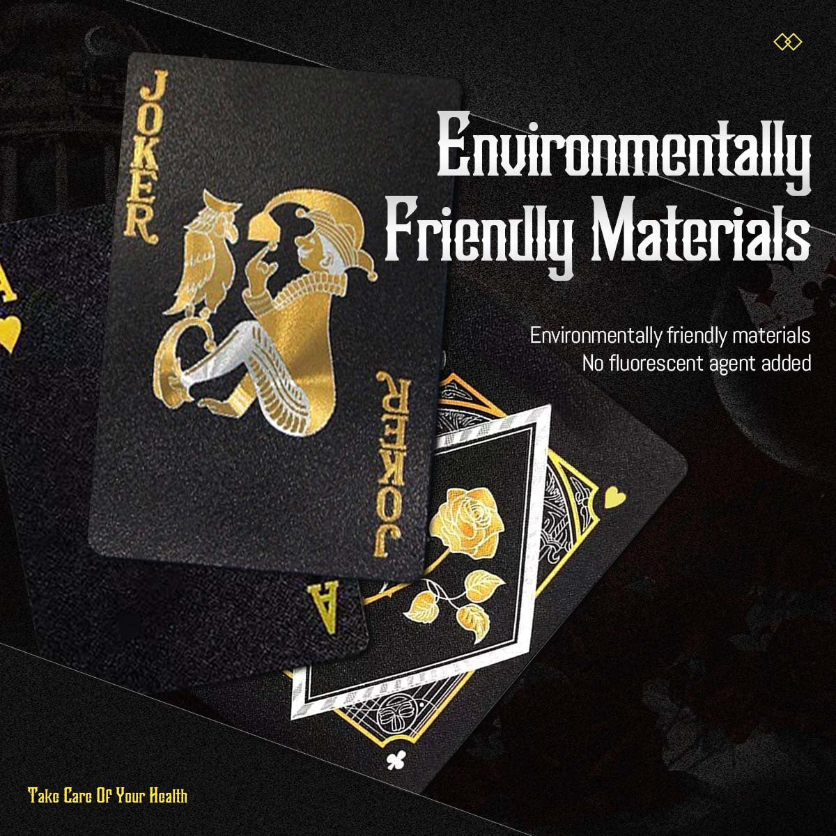 Cartes de jeu en plastique imperméables - Choix parfait pour une soirée de jeu en famille, les fêtes, Noël, Halloween et Thanksgiving