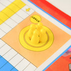 1 Jeu de dames volantes classiques - Jeu de société éducatif pour des moments de détente en famille, jeu de puzzle en plein air, matériau non tissé, idéal pour Thanksgiving, Noël, Halloween, le Nouvel An, le Festival du Printemps - Couleur mélangée