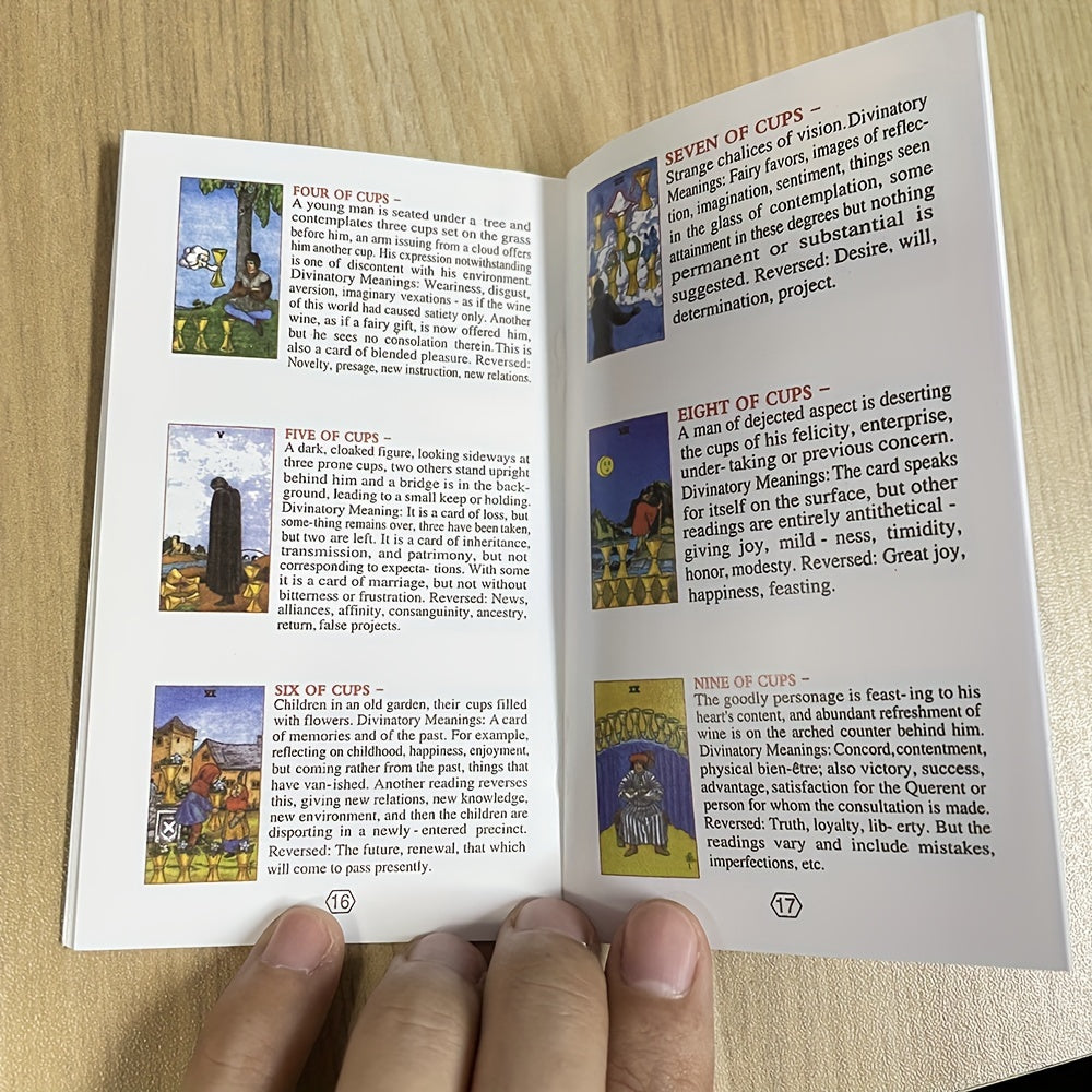 Cartes de divination de tarot pour débutants, feuille d'or en espagnol et en anglais, 4,72x2,76 pouces, avec guide en 2 langues, cartes de tarot