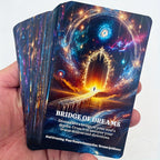 Cartes Oracle du Contrat de l'Âme, Cartes de Messages Spirituels, Cartes de Tarot de l'Âme, Cartes d'Information Mystérieuses, Divination, 4.72x2.76 pouces, 56-Cartes - Matériau en Carton