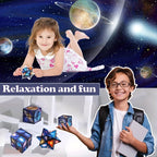 Cube Étoile Infini : Cadeau de Ramadan et Pâques, Jouet de Logique Spatiale 2-en-1 Fidget & Galaxie en 3D, Jeu d'Apprentissage STEM, Anti-Stress Fidget, Idée de Cadeau pour les Vacances, Casse-tête 3D & Fidget, Défi Cérébral, Cadeau pour Enfants & Adultes