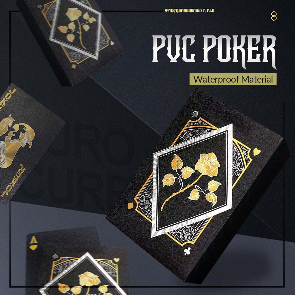 Cartes de jeu en plastique imperméables - Choix parfait pour une soirée de jeu en famille, les fêtes, Noël, Halloween et Thanksgiving