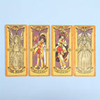 Prenez-le Maintenant ! Nouvelle Édition de Luxe de la Fille des Cartes Magiques Sakura - Transformation Sakura, Jeu de Rôle d'Anime avec les Cartes Trèfle Portables du Nouveau Magicien Sakura, Coffret Cadeau et Décoration à Collectionner