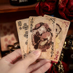 55pcs\u002Fboîte Cartes de Poker Exquises Style Magique Rétro Sombre Mystérieux, Jeu de Cartes Multijoueur, Relaxation, Divertissement, Utilisation de Fête, Décoration de Scrapbook