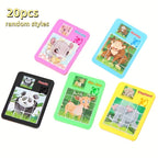 20 Puzzles Éducatifs en Plastique - Animaux Mignons et Cartoon - Cadeaux d'Anniversaire, Récompenses de Classe, Fêtes et Carnavals