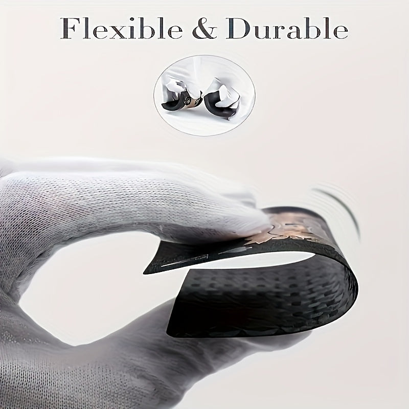 1 jeu de Cartes à Jouer en Feuille d'Or Noir Étanche - Ensemble de Jeux de Cartes de Table en Plastique Résistant