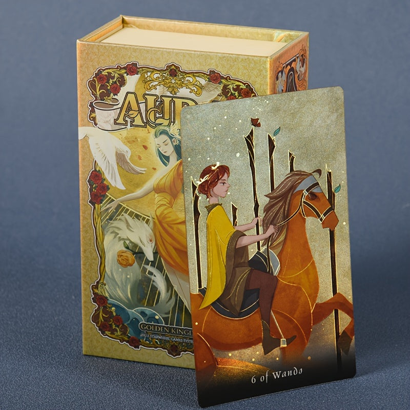 Tarot AURA Édition Nacrée, 78 Cartes Taille Standard, Papier de Couleurs Mélangées, Jeu de Cartes de Divination pour Fête, Halloween, Noël, Cadeau de Thanksgiving