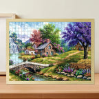 1000 pièces Puzzle avec des scènes artistiques, Décoration murale artistique pour les passionnés de bricolage, Parfait pour décorer les salons et les bureaux, Et un excellent cadeau pour Noël, Nouvel An et Pâques.