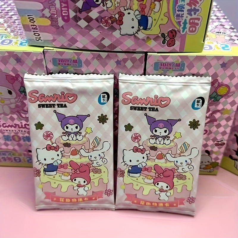 Sanrio Ensemble Complet de 30 Packs, Chaque Pack Contient Trois Cartes : Cartes Rares à Collectionner, Cartes Colorées, Cartes Hello Kitty, Cartes Melody. Idéal pour Anniversaires, Fêtes, Réunions, Noël, Halloween et Cadeaux de Thanksgiving