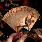 55pcs\u002Fboîte Cartes de Poker Exquises Style Magique Rétro Sombre Mystérieux, Jeu de Cartes Multijoueur, Relaxation, Divertissement, Utilisation de Fête, Décoration de Scrapbook